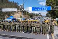 Un contingente del Ejército ecuatoriano se movilizó a la frontera norte, para intensificar los controles. 