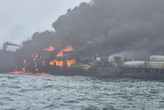 Dos embarcaciones chocaron en el Mar del Norte.