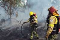 Tras la audiencia, una jueza dictó prisión para el autor de un incendio registrado al noreste de Quito. 