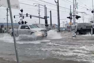 Inundaciones afectaron a San Diego, en Estados Unidos.