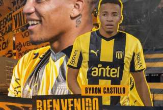 Peñarol de Uruguay presentó a Byron Castillo como su nuevo jugador