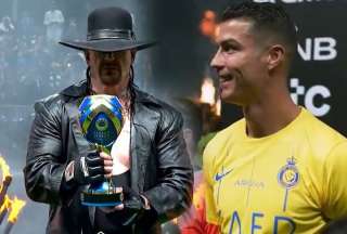 Hasta Cristiano Ronaldo se emocionó con la presencia de The Undertaker