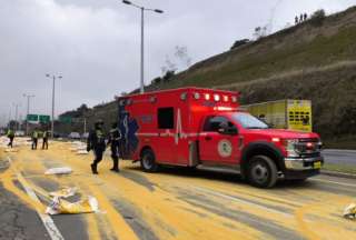 Un grave accidente en la Ruta Viva de Quito ocurrió esta mañana. Hay un fallecido. 