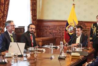 El presidente Daniel Noboa se reunió este martes, 26 de diciembre de 2023, con la AME.