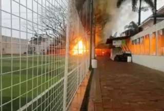 Oficinas de Orense se incendiaron