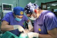 En el Hospital San Vicente de Paúl se realizaron 12 intervenciones quirúrgicas para pacientes con paladar hendido y fisura del labio.