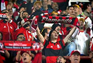 Hinchas brasileros empiezan a llegar a Ecuador para la final de este sábado.