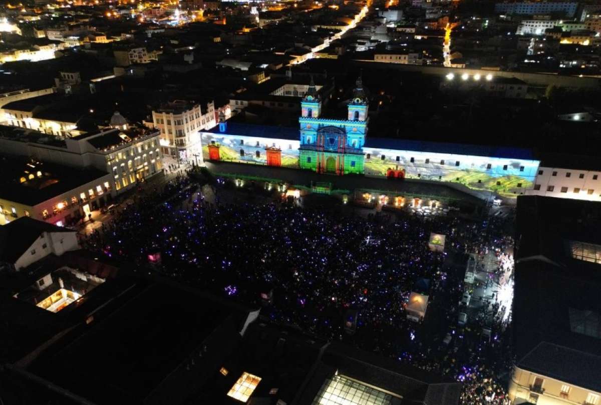 El "mapping" se ha convertido en una celebración tradicional durante el "Mes de las Artes".