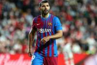 El argentino Sergio Agüero solo disputó cinco juegos con el FC Barcelona en 2021.