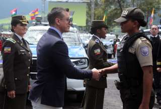 El presidente Daniel Noboa presidió la ceremonia de graduación de nuevos agentes de policía. 