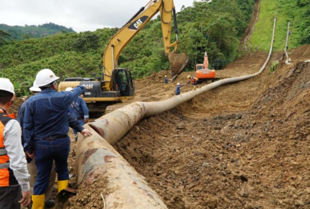 Las fuertes precipitaciones en la Amazonía provocaron un deslizamiento de tierra que obligó a detener el transporte de crudo en el Sistema de Oleoducto Transecuatoriano (SOTE).