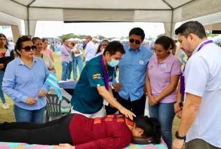 En Guayaquil se realizó una feria de salud. 