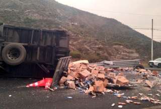 Un siniestro de tránsito se registró en Guayllabamba. 