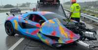 El McLaren estrellado estaba valorado en USD 200.000. 