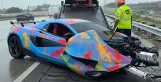 El McLaren estrellado estaba valorado en USD 200.000. 