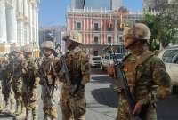 Unidades militares en La Paz pretenderían tomarse por la fuerza la sede del Gobierno de Bolivia. 