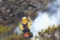 El Cuerpo de Bomberos informó que han sido tras 48 horas de trabajo para controlar el incendio. 