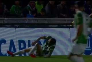 Damián Díaz se lesionó el tobillo