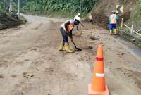 En Napo, la vía Papallacta - "Y" de Baeza estará cerrada al tránsito vehicular desde las 12:00 a las 15:00.