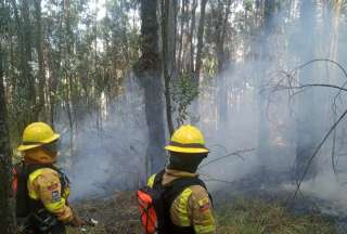 El Cuerpo de Bomberos controló un incendio en el sector de Miraflores.