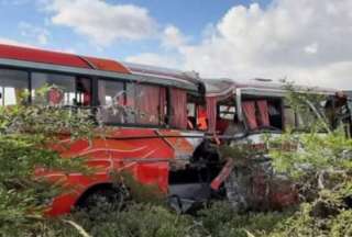 Dos buses colisionaron en Malchinguí