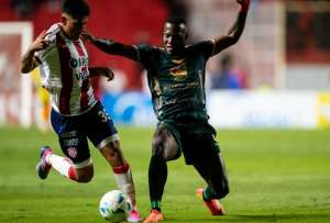 Elián Caicedo marcó el único tanto en la victoria de Mushuc Runa, que sigue invicto en la Sudamericana.