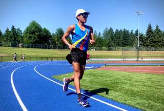 El azuayo compitió en los 20 km y 35 km marcha.