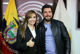 Jan Topic (der.) y Michelle Calvache serán candidatos en las elecciones de 2025.