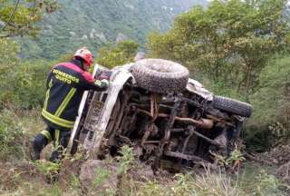 Un siniestro de tránsito se registró en Puembo. 