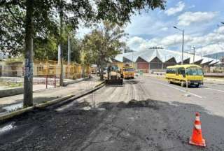 Los cierres viales por obras en el sector del Coliseo Rumiñahui iniciaron a las 10:00 de este miércoles 22 de enero. 