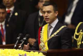 Daniel Noboa llegó al Legislativo.