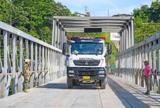 MTOP realizó pruebas el 24 de diciembre del 2023 en el puente metálico. 