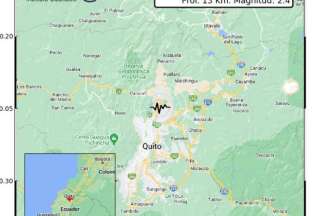 El Instituto Geofísico reportó un sismo en Quito, este martes 3 de septiembre.