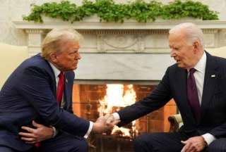 Donald Trump y Joe Biden, durante su último encuentro en la Casa Blanca. 