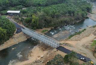 La inversión en la colocación del puente Bailey fue de USD 525.000.