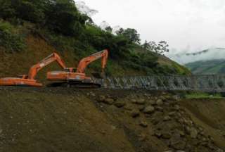 Avanza la colocación del segundo puente en la vía Pallatanga – Cumandá. 