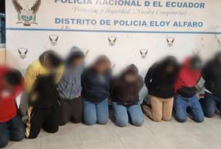 Ocho &#039;vacunadores&#039; fueron detenidos en Quito, en un operativo en el Mercado Mayorista.