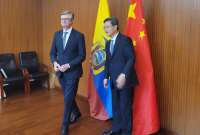 Juan Carlos Vega se encuentra en China para impulsar potenciales inversiones en Ecuador.